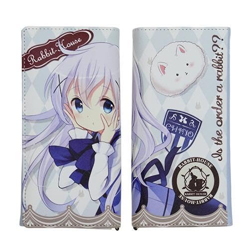 ウォレット ご注文はうさぎですか？チノ ご注文はうさぎですか？ BLOOM 二つ折り本革ラウンドウォレット